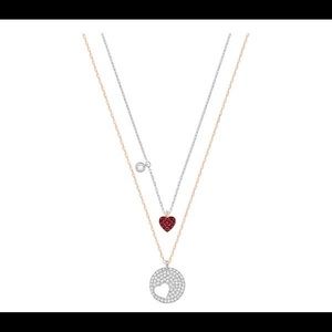 Swarovski Crystal Wishes Heart necklace set